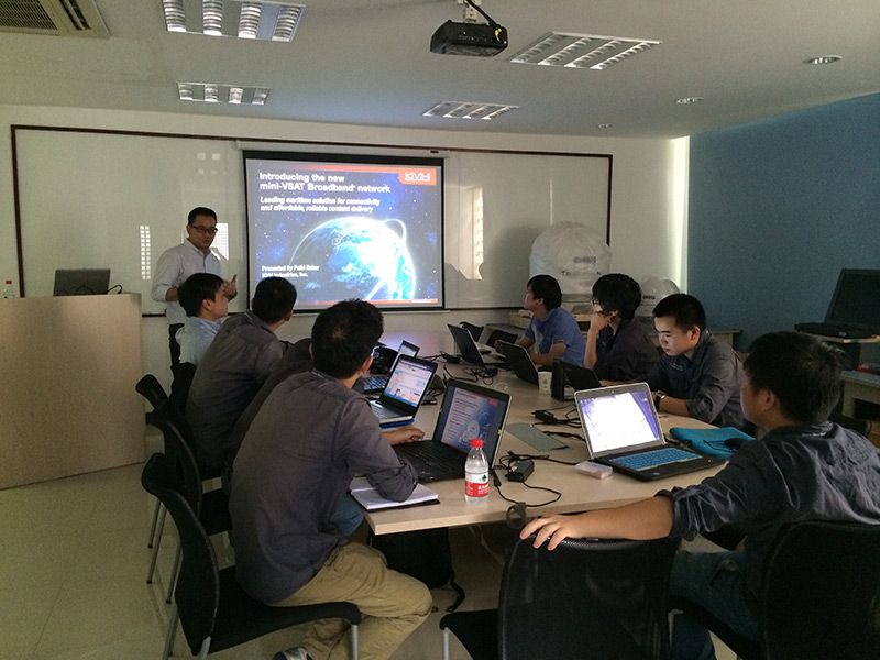KVH VSAT Family Technical Training at Seven Seas Marine “Training Center” Shanghai